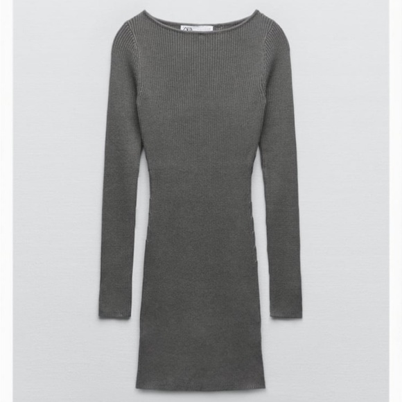 Zara Rib Knit Dress - Picture 2 of 11